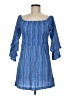 Mud Pie 100% Cotton Blue Casual Dress Size M - photo 1