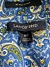 Lands' End 100% Baumwolle Paisley Blue Long Sleeve Button-Down Shirt Size 8 (tall) - photo 7