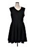 Relativity Solid Black Casual Dress Size XL - photo 1