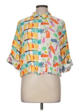 Assorted Brands 3/4 Sleeve Button Down Shirt