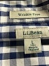 L.L.Bean Checkered-gingham Blue Long Sleeve Button-Down Shirt Size L - photo 7