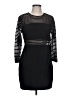 Lulus Stripes Black Casual Dress Size L - photo 1