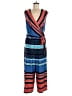 Emma & Michele Stripes Blue Jumpsuit Size L - photo 1