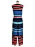 Emma & Michele Stripes Blue Jumpsuit Size L - photo 2