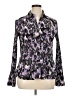 Apt. 9 Animal Print Purple Long Sleeve Blouse Size XL - photo 1