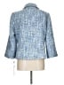 Karl Lagerfeld Paris 100% Polyester Tweed Blue Blazer Size 12 - photo 2