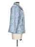Karl Lagerfeld Paris 100% Polyester Tweed Blue Blazer Size 12 - photo 4