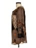Cato 100% Polyester Brown 3/4 Sleeve Blouse Size M - photo 5