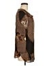 Cato 100% Polyester Brown 3/4 Sleeve Blouse Size M - photo 4