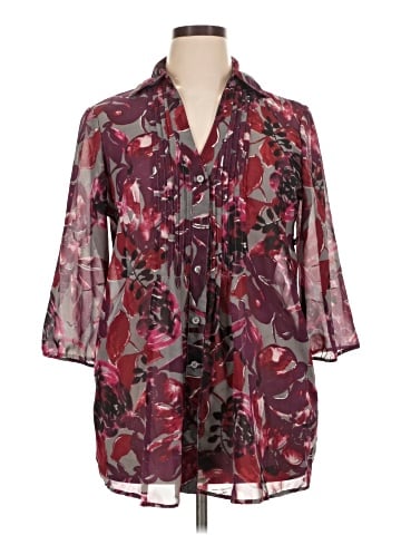 Daisy Fuentes 3/4 Sleeve Blouse (view 1)
