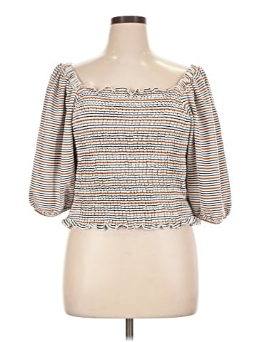 Ann Taylor LOFT 3/4 Sleeve Top (view 1)