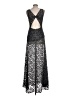 Alice + Olivia 100% Polyester Black Cocktail Dress Size L - photo 2