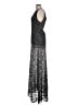 Alice + Olivia 100% Polyester Black Cocktail Dress Size L - photo 5