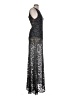 Alice + Olivia 100% Polyester Black Cocktail Dress Size L - photo 4