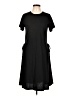 Theory Solid Black Casual Dress Size L - photo 1