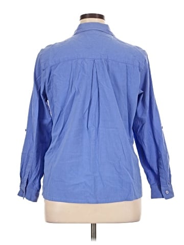 Appleseeds 3/4 Sleeve Button-Down Shirt (view 2)