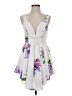 Indie XO 100% Polyester Floral White Cocktail Dress Size S (estimated) - photo 1