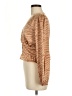 Lost + Wander 100% Polyester Tan Long Sleeve Blouse Size M - photo 5