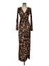 Thalia Sodi Animal Print Brown Casual Dress Size XS - photo 1