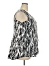 Avenue Animal Print Argyle Black Silver Sleeveless Blouse Size 18 Plus - photo 4