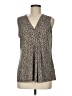 Unbranded Brown Sleeveless T-Shirt Size M - photo 1