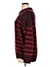 Ann Taylor LOFT Stripes Burgundy Pullover Sweater Size XL - photo 5