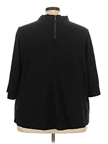 Melissa McCarthy Seven7 Short Sleeve Blouse (view 2)