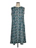 Kasper Print Teal Casual Dress Size 1X - photo 1