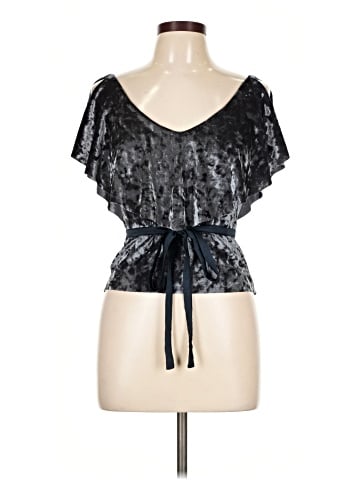 Zara W&B Collection Short Sleeve Blouse (view 1)