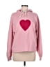 Ann Taylor LOFT Hearts Pink Sweatshirt Size M - photo 1