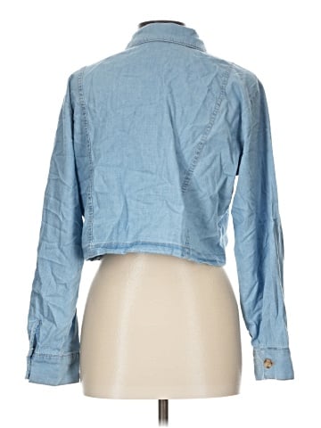 Blu Pepper 3/4 Sleeve Button-Down Shirt (view 2)