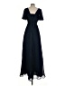 Unbranded 100% Polyester Blue Cocktail Dress Size P (petite) - photo 2