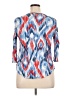 Ruby Rd. Blue 3/4 Sleeve Blouse Size XL Petite - photo 2
