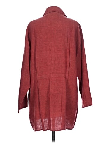 Flax 3/4 Sleeve Button-Down Shirt (view 2)