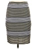 Max Studio Stripes Gray Casual Skirt Size S - photo 1