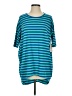 Lularoe Stripes Teal 3/4 Sleeve T-Shirt Size XS - photo 1