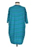 Lularoe Stripes Teal 3/4 Sleeve T-Shirt Size XS - photo 2
