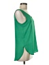 Soprano 100% Polyester Green Sleeveless Blouse Size M - photo 4
