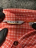 Orvis 100% Polyester Checkered-gingham Orange Short Sleeve Blouse Size L - photo 7
