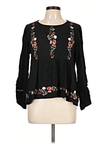 American Eagle Outfitters Long Sleeve Blouse (view 1)