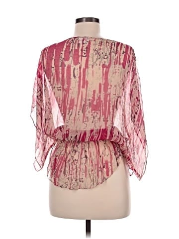 Parker 3/4 Sleeve Silk Top (view 2)