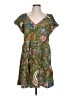 Dylan 100% Cotton Paisley Green Casual Dress Size L - photo 1