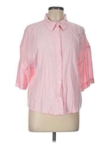 H&M 3/4 Sleeve Button-Down Shirt (view 1)