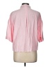 H&M Color Block Pink 3/4 Sleeve Button-Down Shirt Size L - photo 2