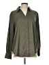 H&M Solid Green Long Sleeve Blouse Size L - photo 1