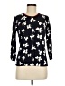 Talbots Outlet 100% Cotton Floral Black Pullover Sweater Size M - photo 1