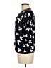 Talbots Outlet 100% Cotton Floral Black Pullover Sweater Size M - photo 5
