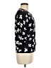 Talbots Outlet 100% Cotton Floral Black Pullover Sweater Size M - photo 4