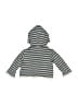 Little Me Stripes Gray Zip Up Hoodie Size 0-3 mo (estimated) - photo 2