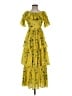 o.p.t 100% Polyester Yellow Casual Dress Size XS - photo 1